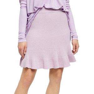 NWT Free People Women's Skirt Ribbed Mini Lilac